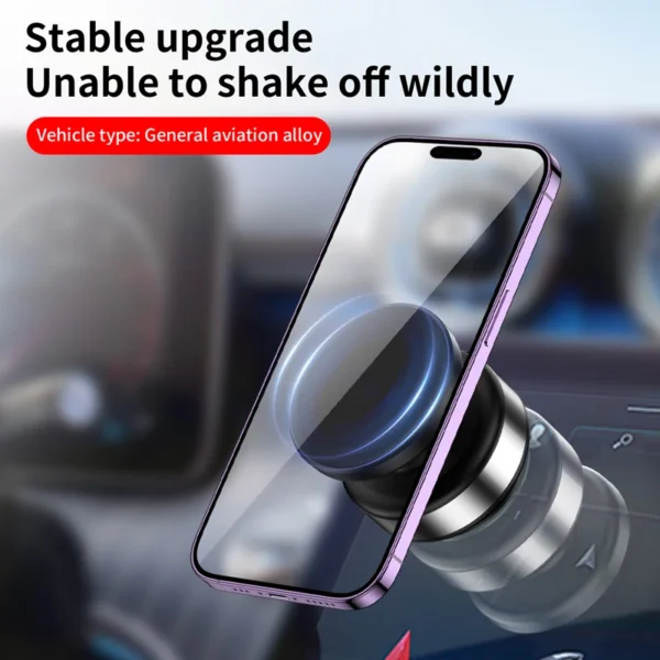 360 Rotatable Car Magnetic Phone Holder, Car Electric Suction Cup Vacuum Magnetic Phone Holder for IPhone Samsung Xiaomi