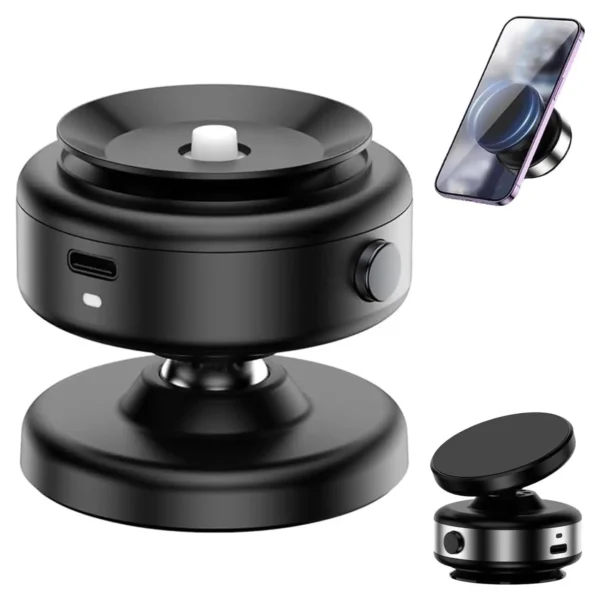 360 Rotatable Car Magnetic Phone Holder, Car Electric Suction Cup Vacuum Magnetic Phone Holder for IPhone Samsung Xiaomi