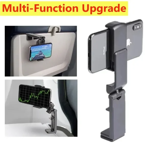 kf-Scdf8c2e4271d452a8a03c01c848bdc52O Airplane Phone Holder Stand Cell Mobile Portable Travel Mount Desk Flight Foldable Rotatable Selfie Holding Train Seat Support