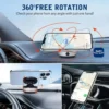 Car Electric Vacuum Suction Cup & Magnetic Wireless Charger Phone Holder 360° Rotation For Magsafe iPhone 16 15 14 13 12 Pro Max