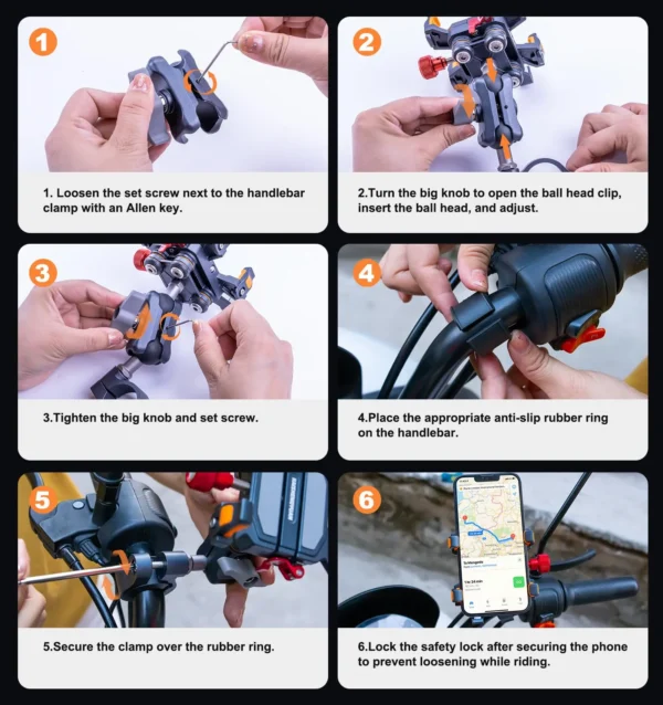 kf-Sf34e85d42a2d4218ab5148e6789fdff8C Aluminum Motorcycle Phone Mount Holder with Vibration Dampener & High-Speed Secure Lock for 6"-7.2" Phone